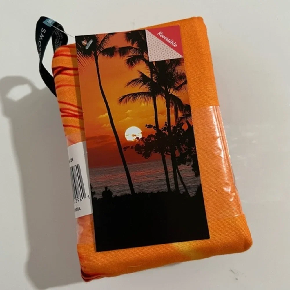 Whitley Willows Sunset Print Packable Microfiber Travel Yoga Beach Towel New